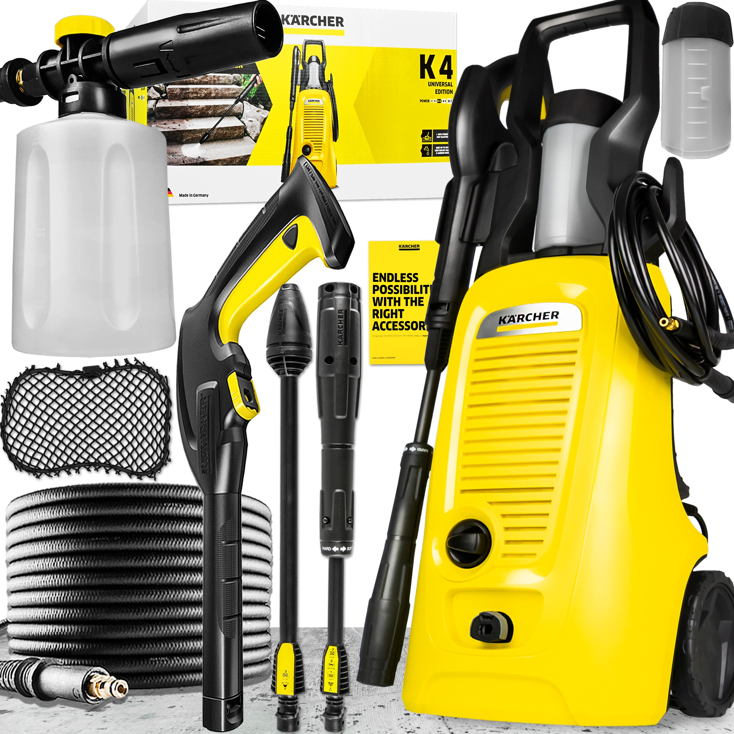 Tlaková umývačka Kärcher 130 bar 1800 W + PENOVÁ UMÝVAČKA PRE KARCHER K2-K7 700 ML NASTAVITEĽNÁ PENOVÁ LANCE